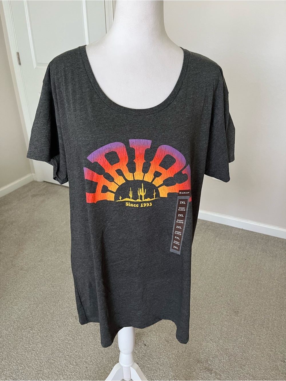 Ariat Women's XXL Black Heather Tee